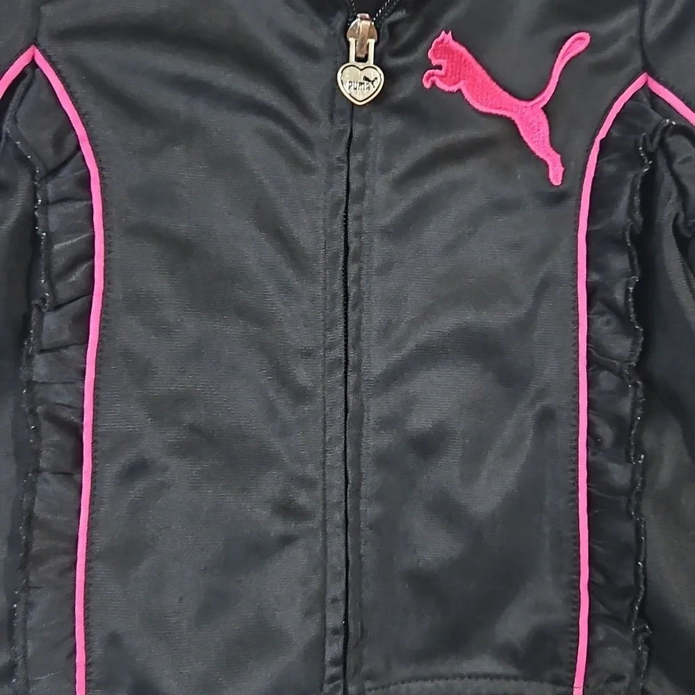 Puma Kids Black and Pink Sweatshirt